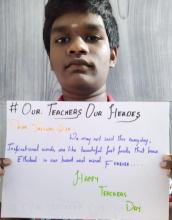 OUR TEACHERS OUR HEROES - TEACHERS DAY 5TH SEP'2020