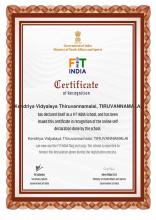 FIT INDIA MOVEMENT CERTIFICATE 2019